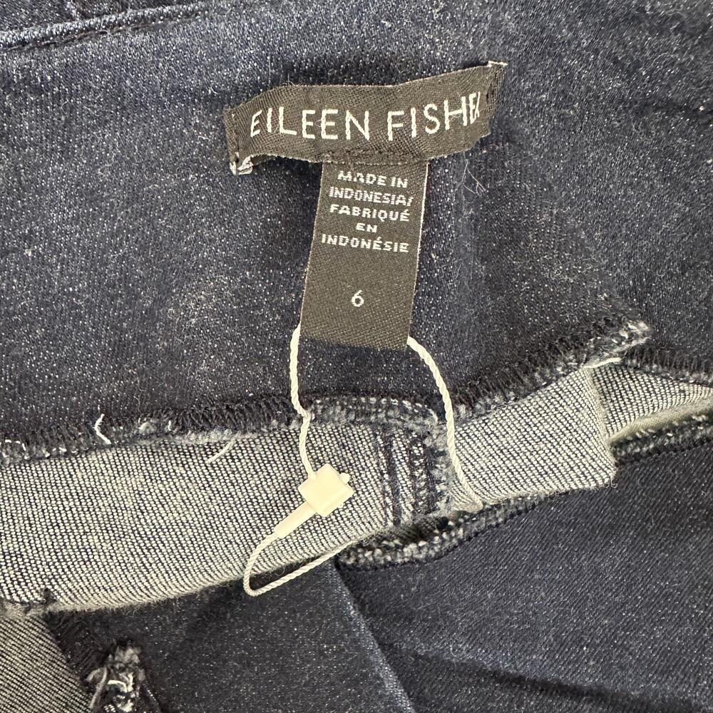 NEW Eileen Fisher Mineral Wash Organic Denim Pant Jeans Barrel Tapered US 6 - Picture 4 of 8